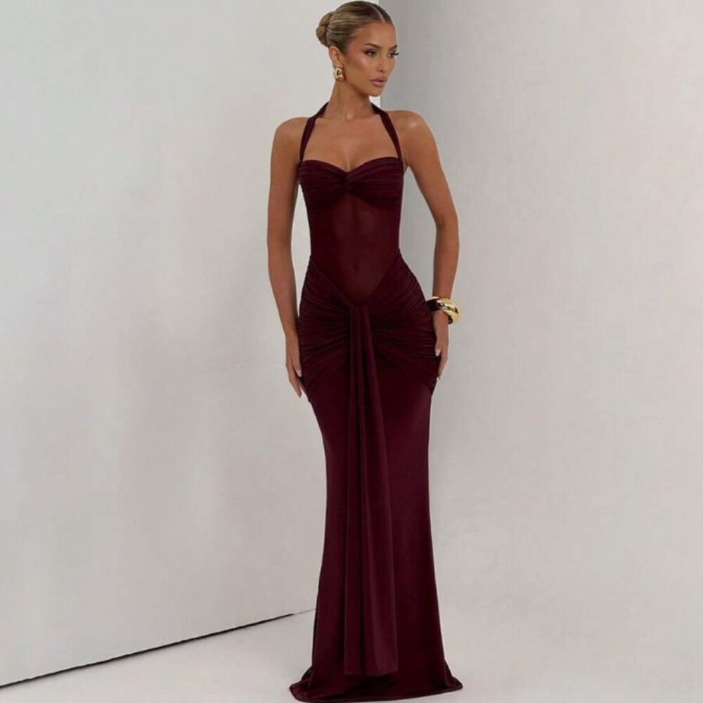 BABYBOO Vixen Maxi Dress - Cherry Lacquer - Picture 2 of 6
